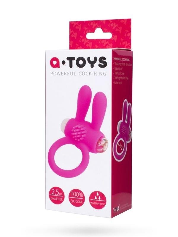 Rabbi Penis Halkası silikon pembe 2,5 cm 4