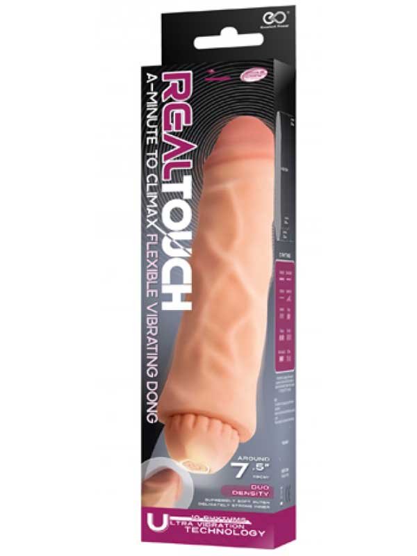 Real Touch Çift Katmanlı 19cm Vibratör 2
