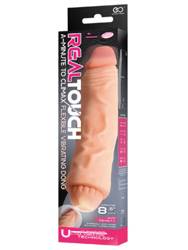 Real Touch Çift Katmanlı 21.5cm Vibratör 2