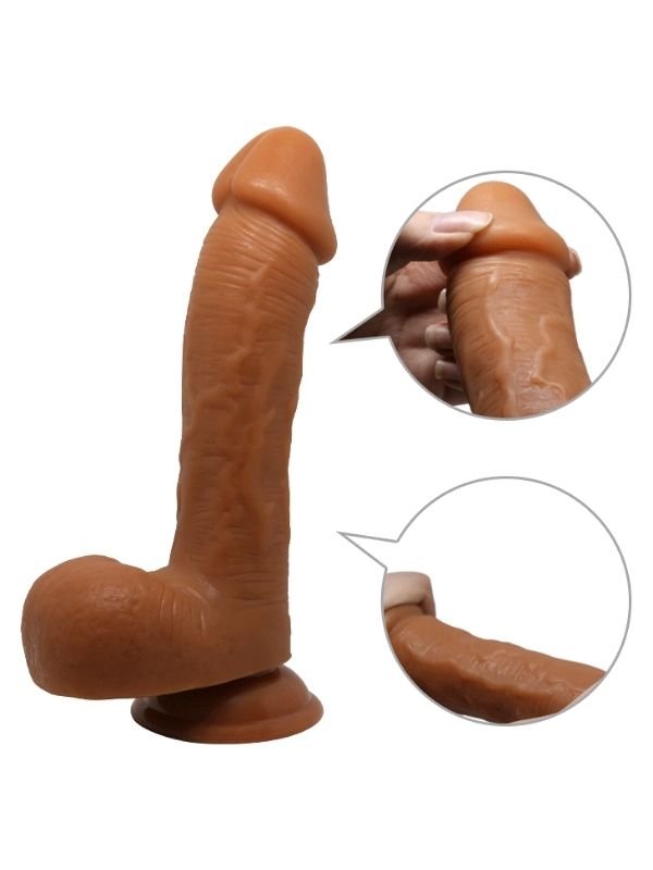 Realistik Vantuzlu Melez Dildo Penis 2