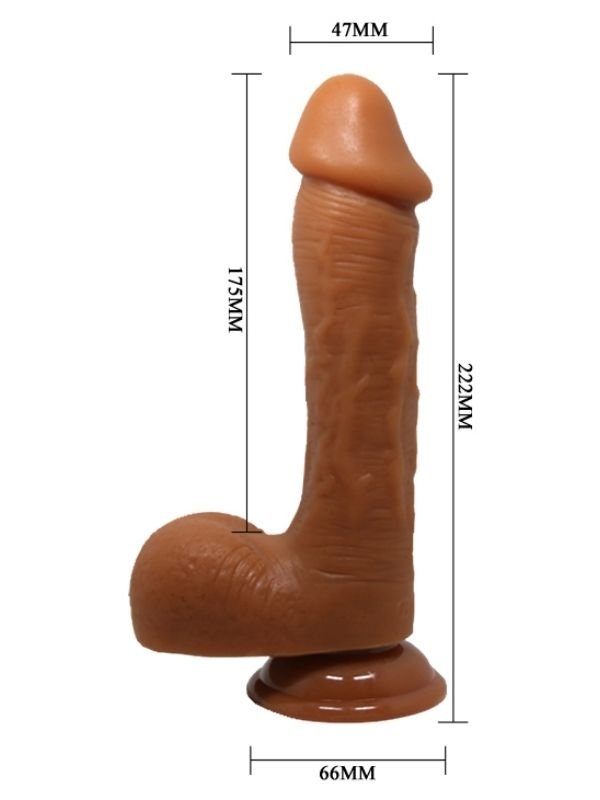 Realistik Vantuzlu Melez Dildo Penis 5