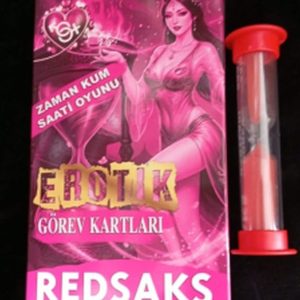 RedSaks Zaman Kum Saati Çiftler Oyunu – 1 Dakikalık Tutku ve Eğlence Görev Kartlarıyla Romantik Oyun Seti