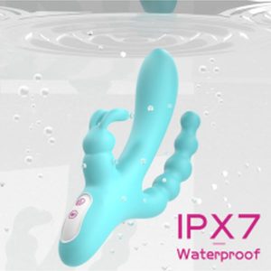 S-Hande 3'ü 1 Arada Tavşan Vibratör – Mavi