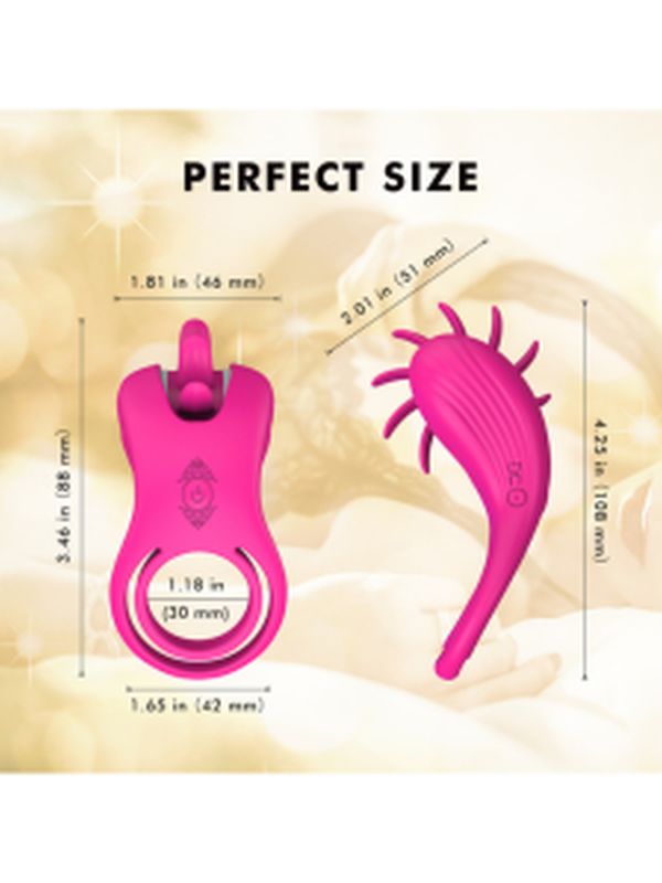 S-Hande Wind Dönen Sihirli Dil Titreşim Halkası 5