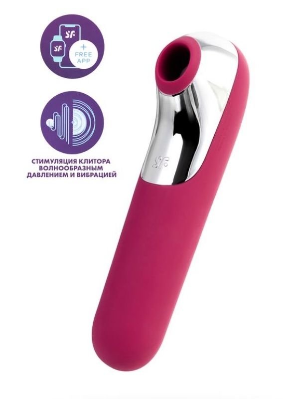 Satisfyer Dual Love Pink Telefon Kontrollü Klitoral Uyarıcı Vibratör 1