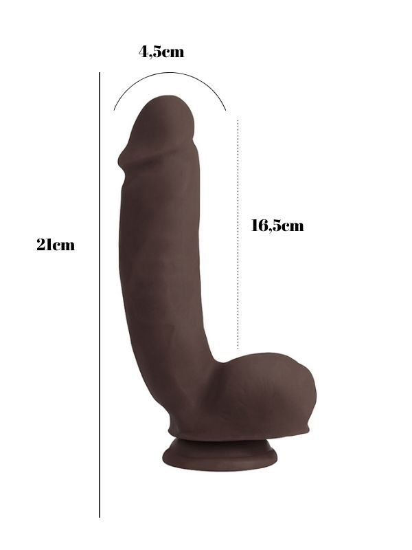 Sensualism Melez 21cm Kıkırdaklı Gerçekçi Dildo 5