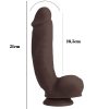 Sensualism Melez 21cm Kıkırdaklı Gerçekçi Dildo 10
