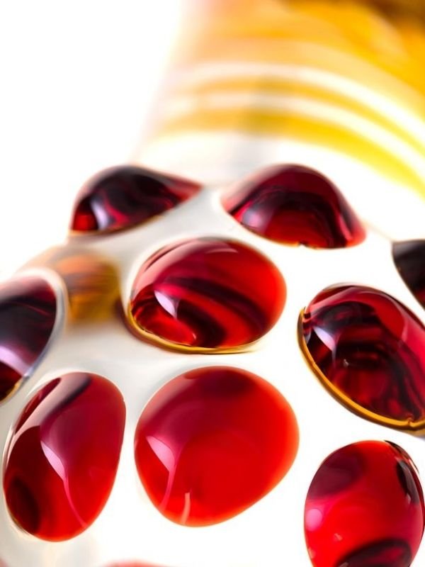 Sexus Çift Taraflı Cam Dildo 18 cm 3