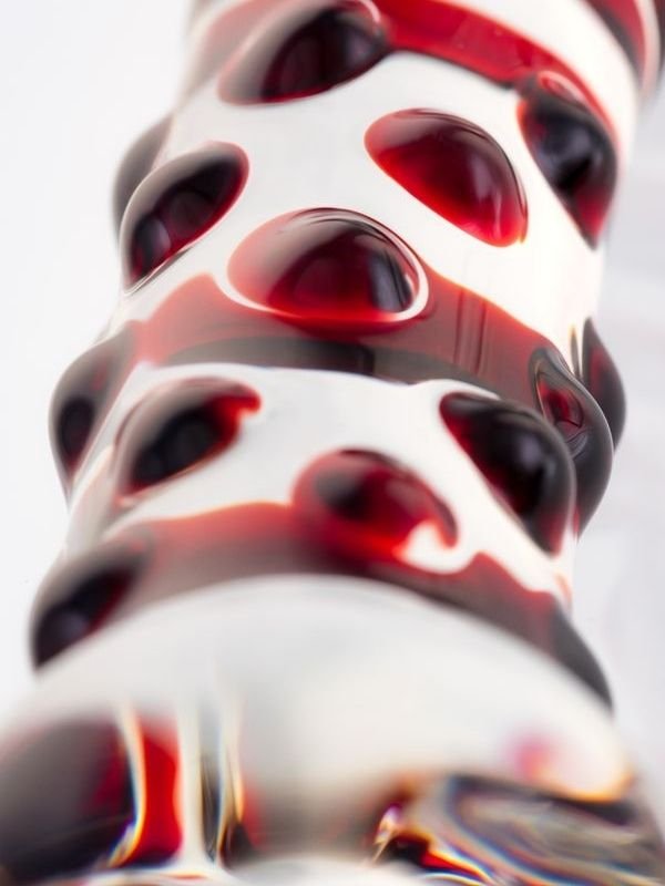 Sexus Çift Taraflı Cam Dildo 21 cm 5