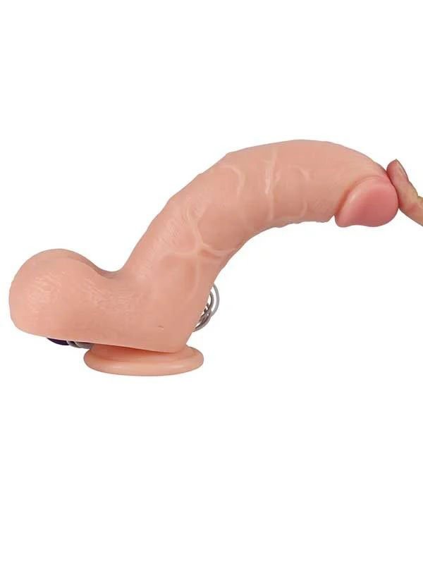Shequ Adam Vibrating Realistik Vantuzlu Titreşimli Dildo 21 cm 3