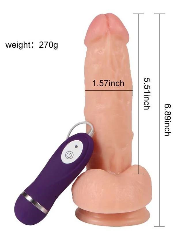 Shequ Kassadin Titreşimli Gerçekçi Realistik Penis 17.5 cm 3