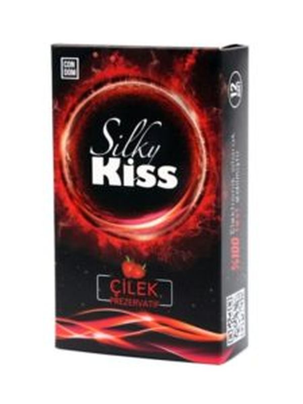 Silky Kiss Çilek Aromalı Prezervatif 1