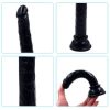 Siyah Renk Gerçekçi 15CM Anal Dildo 8