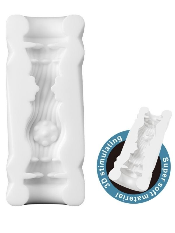 Super Soft Material 3d Stimulating Jade Kola Kutusu Şeklinde Mastürbatör 3