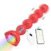 Telefon Kontrollü Haley Rose Pulled Beads Anal Plug – Kırmızı 6