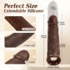 Telefon Kontrollü Melez Renkte Titreşimli Penis Kılıfı 10