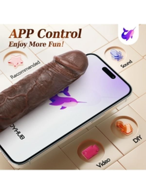 Telefon Kontrollü Melez Renkte Titreşimli Penis Kılıfı 5