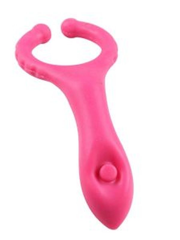 Testis Uyarıcılı Titreşimli Penis Halkası Pembe 1
