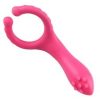 Testis Uyarıcılı Titreşimli Penis Halkası Pembe 4