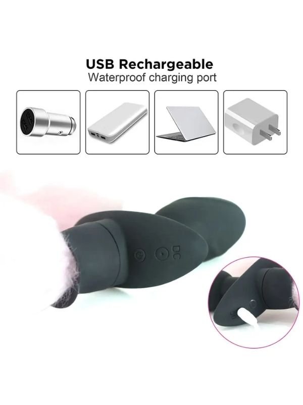 Titreşimli Anal Kuyruk Pembe 4