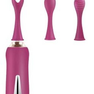 Üç Başlıklı Değiştirilebilir Vibratör Mor