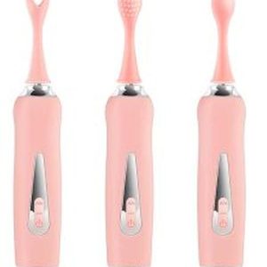 Üç Başlıklı Değiştirilebilir Vibratör Pembe