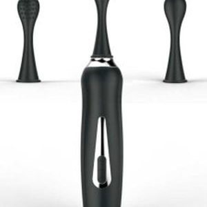 Üç Başlıklı Değiştirilebilir Vibratör Siyah