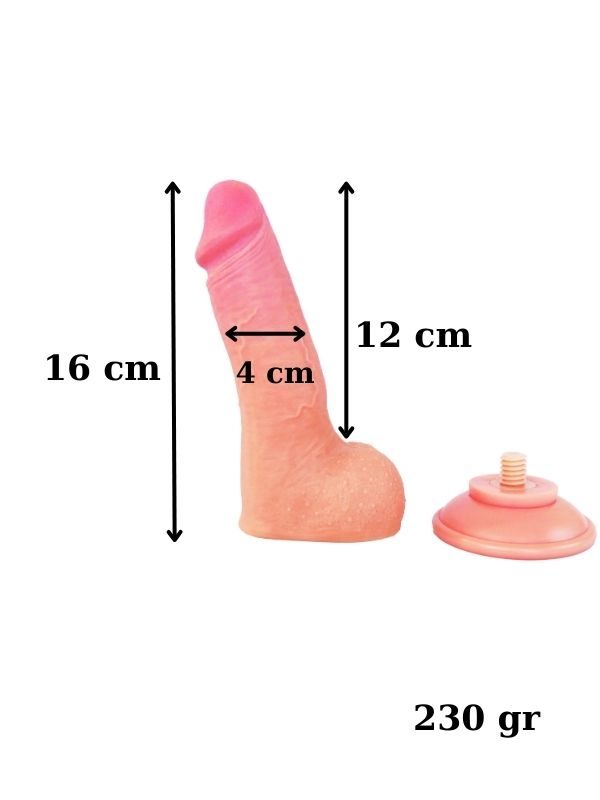 Ultra Gerçekçi 16 Cm Kıkırdaklı Dildo 2