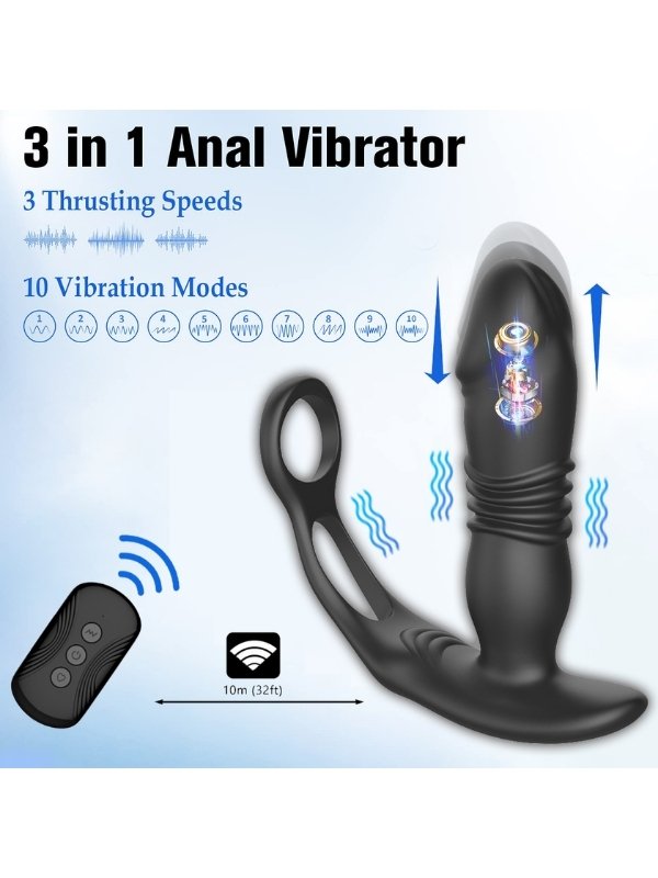 Uzaktan Kumandalı Otomatik Anal Plug – Çift Halkalı Model 3