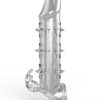 Wolf Warrior Crystal Şeffaf Dokulu Penis Kılıfı – Esnek TPE Malzeme, Gerçekçi His, 13.8 cm 6