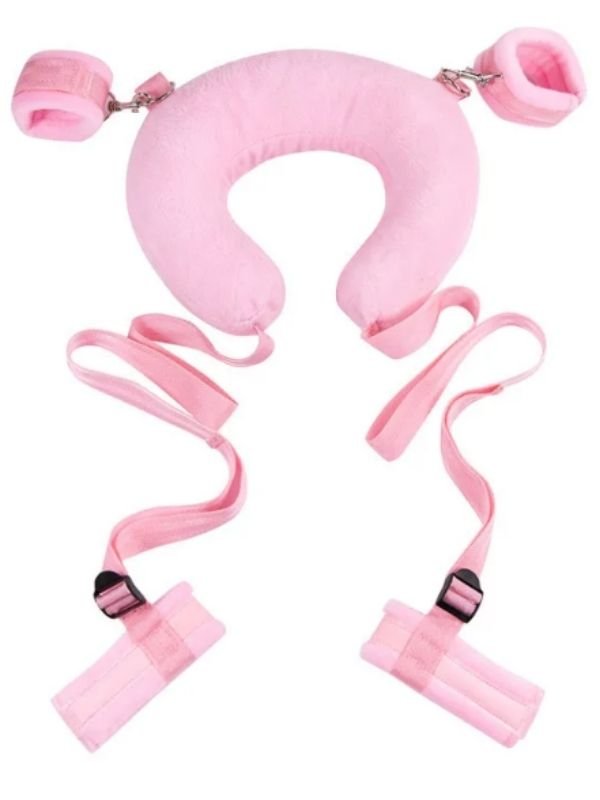 Yastıklı El Ayak Bağlama Seti Pembe 1
