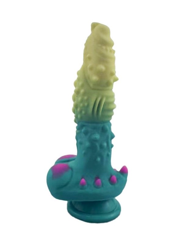 Yeşil Mavi Canavar Dildo Model 2 1