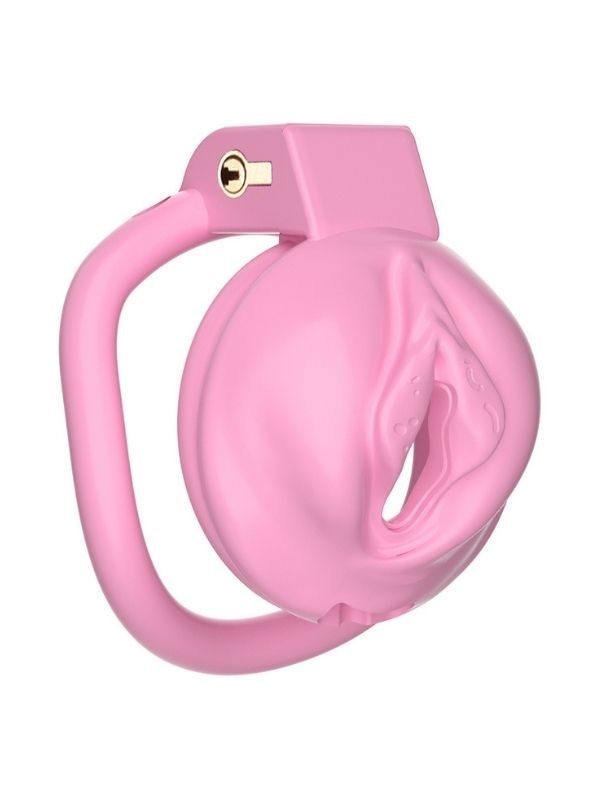 Yumuşak Vajina Desenli Silikon Erkek Penis Kafesi 1