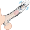 9 cm Şeffaf Penis Kılıfı – Halkalı Titreşimli Penis Uzatıcı 6