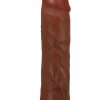 Pretty Love Gerd Gerçek Hissiyatlı Uzatıcı Penis Kılıfı Brown 8