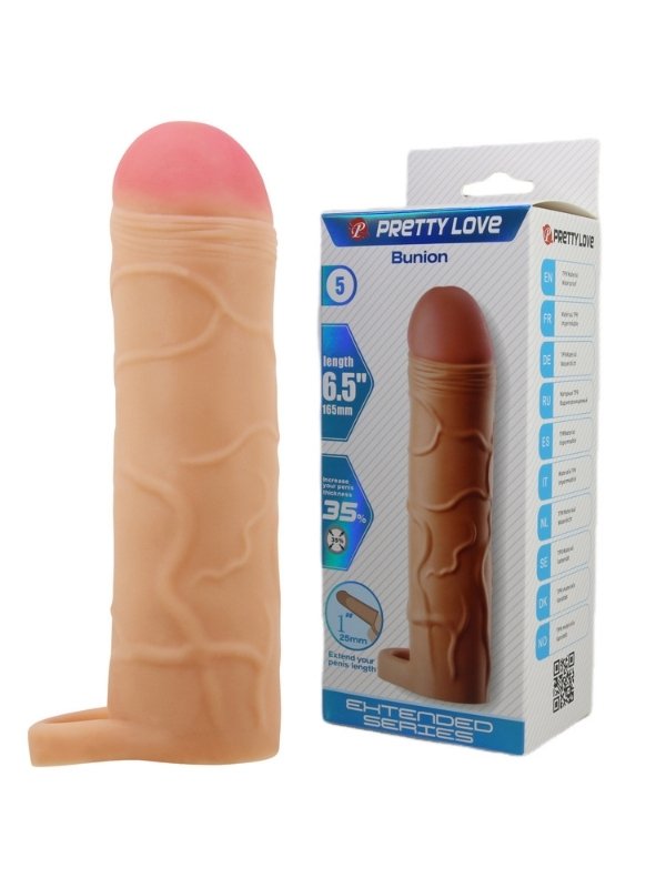 Pretty Love Bunion Gerçek Hissiyatlı Uzatıcı Penis Kılıfı 4