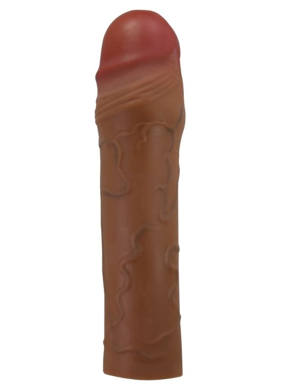 Pretty Love Chane Gerçek Hissiyatlı Uzatıcı Penis Kılıfı Brown 3