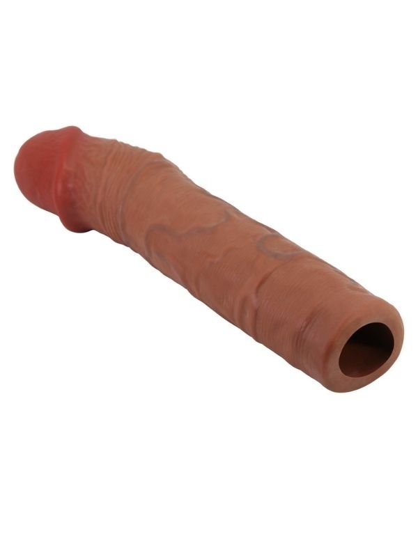 Pretty Love Chelsea Gerçek Hissiyatlı Uzatıcı Penis Kılıfı Brown 4
