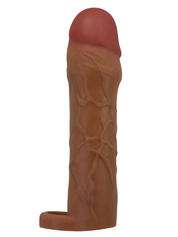 Pretty Love Hani Gerçek Hissiyatlı Uzatıcı Penis Kılıfı Brown 2