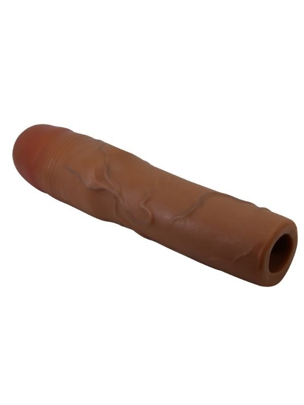 Pretty Love Kylian Gerçek Hissiyatlı Uzatıcı Penis Kılıfı Brown 5