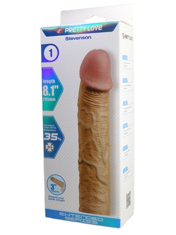 Pretty Love Stevenson Gerçek Hissiyatlı Uzatıcı Penis Kılıfı 1