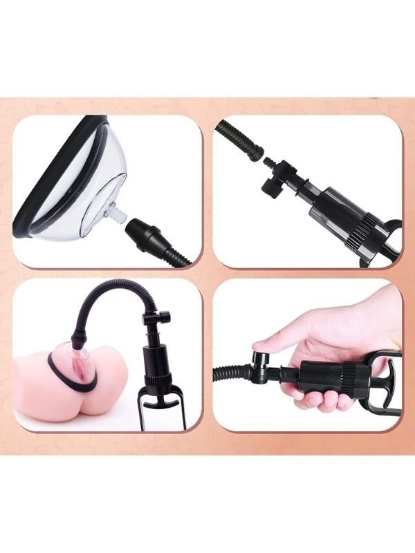 Pussy Pump Premium Fun Çift Başlıklı Vajina & Gööğüs Pompası 3