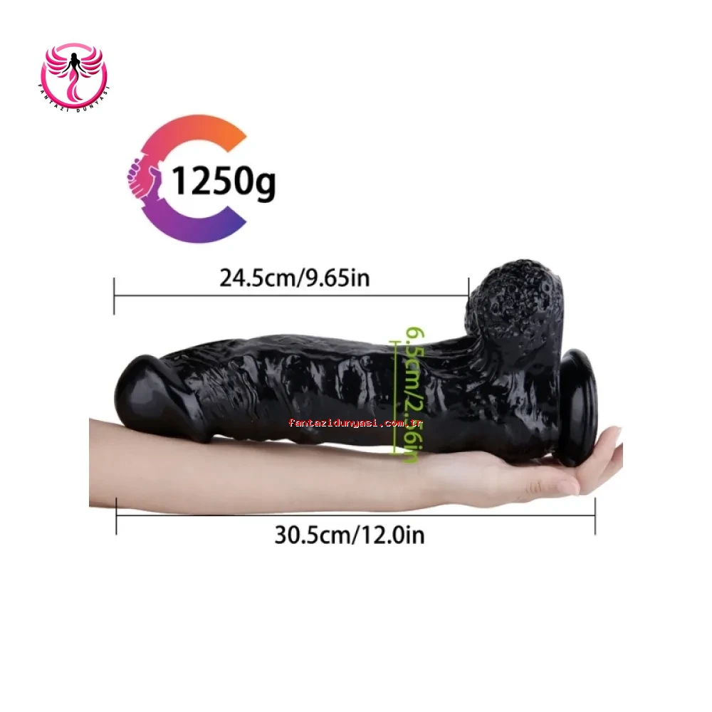 noxxx-305-cm-siyah-vantuzlu-gercekci-medikal-silikon-masaj-uyarici-5