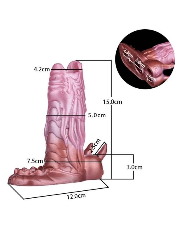 Yaratık Şeklinde Penis Kılıfı Model no: YC-2221 2